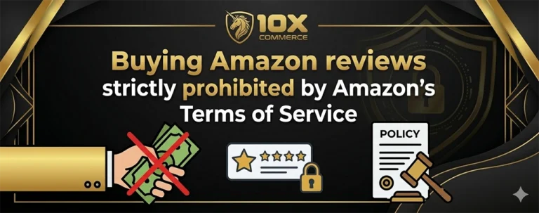 Buying Amazon reviews is strictly prohibited by Amazon’s Terms of Service